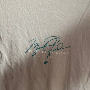 Jordan Cream Tee with Green Signature